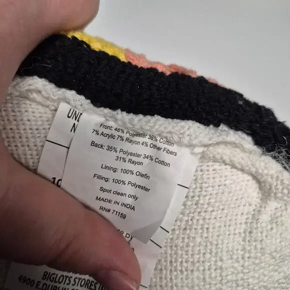 NWT Leykke Decor decorative pillow hang loose hand - Picture 11 of 11